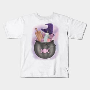 Kitchen Witch Cat Kids T-Shirt